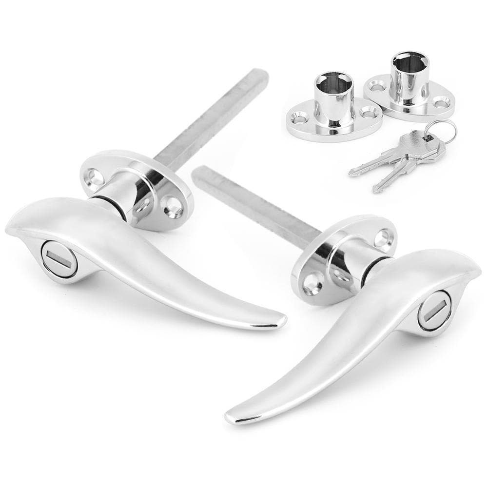 Stainless Steel Car Outside Locking Door Handles Fit for Ford 3 Window Coupe 19321934