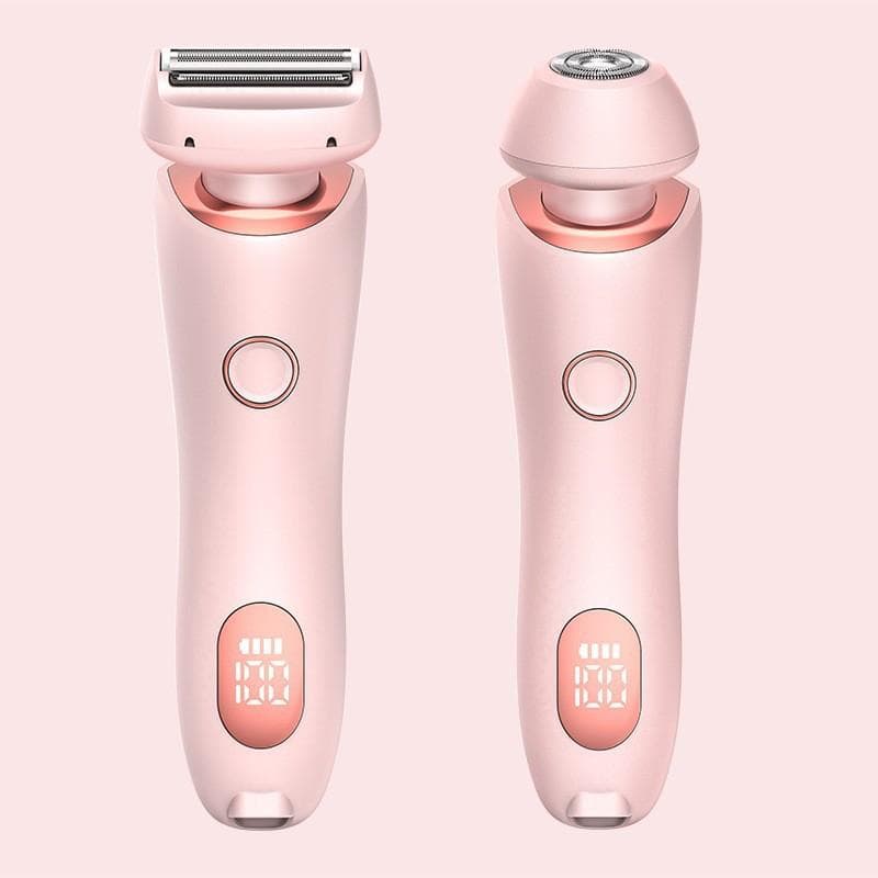 Electric Razors For Women 2 In 1 Bikini Trimmer Shavers Hair Removal For Underarms Legs Ladies Body Trimmer pink