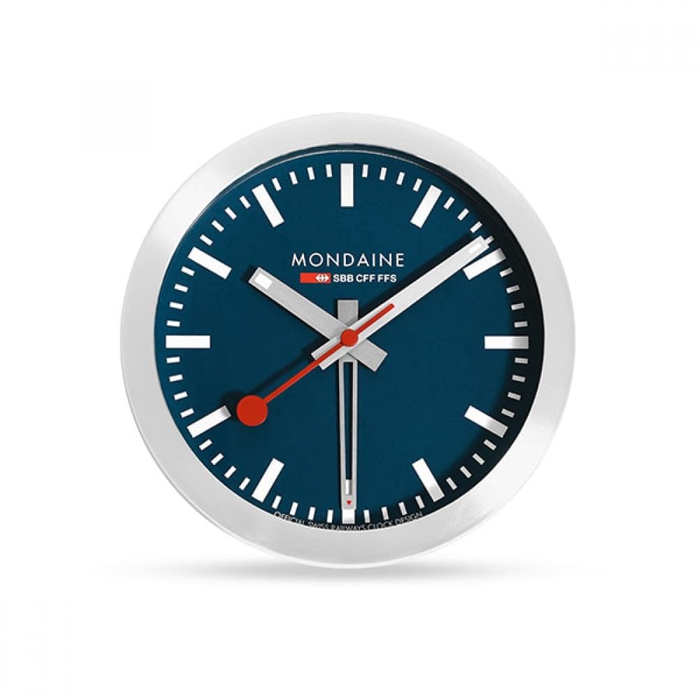 Mondaine A997.mcal.46sbv Alarm Mini Wall Clock Public Desk Clock A997.MCAL.46SBV
