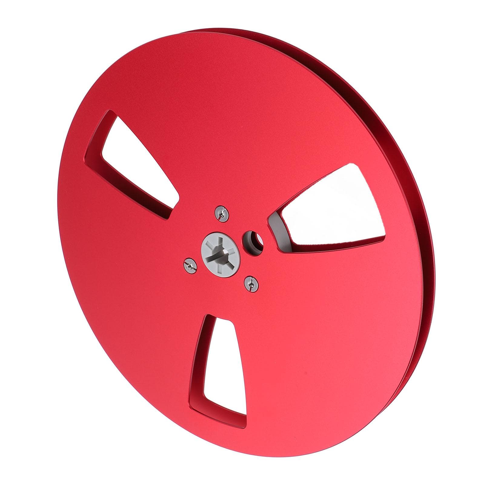 Open Reel Sound Tape Empty Reel Aluminum Alloy 3 Holes 14 7 Inch Empty Tape Reel for TEAC for red