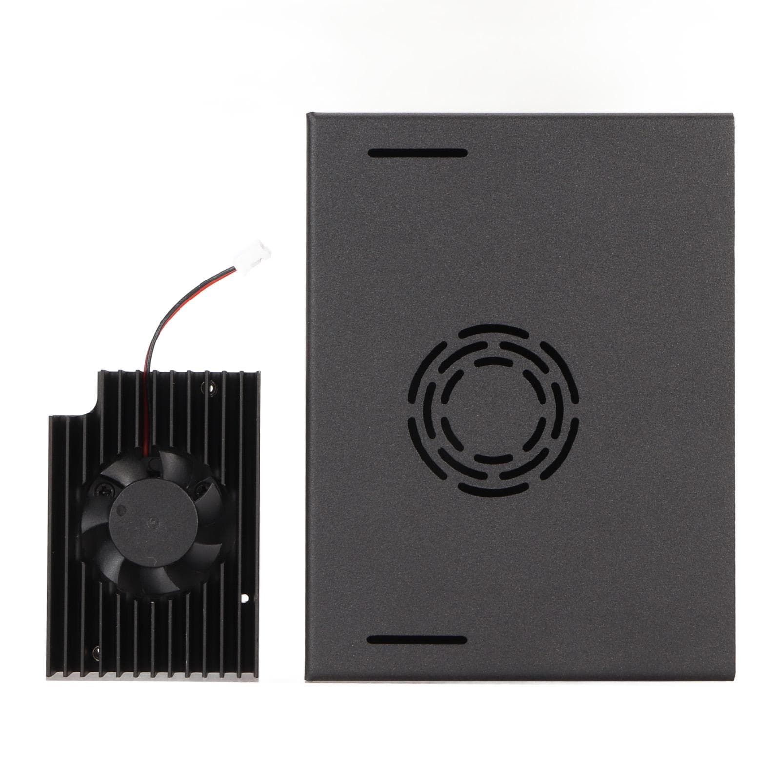 Metal Case with Cooling Fan IP30 Protection Better Heat Dissipation for VisionFive2 Board