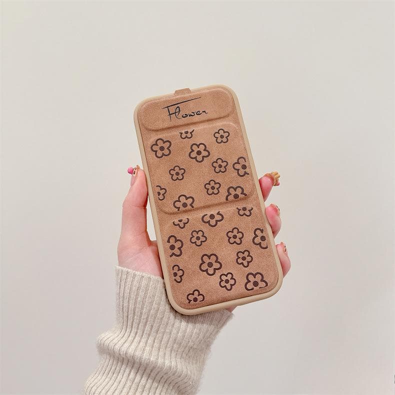 Flip Magnetic Flower Bow Folding Stand IPhone16promax/15 Mobile Phone Case Applicable To Apple 14 iPhone 11