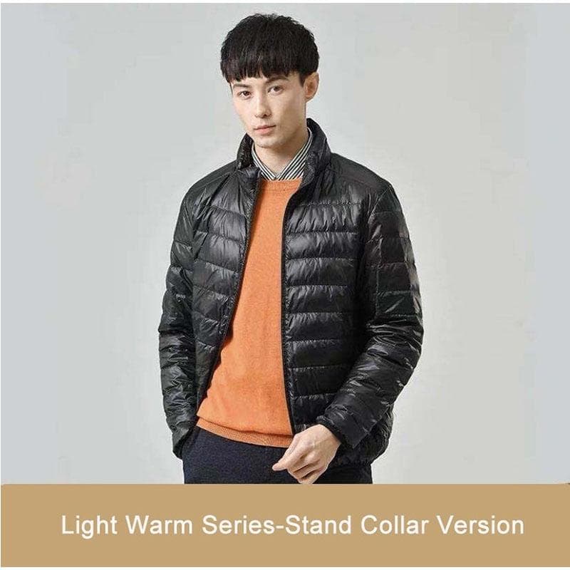 New Men's Ultra Lightweight Packable Down Coat Comfortable Windproof Waterproof Coat Men Soft Comfortable Jackets Plus Size XXXL