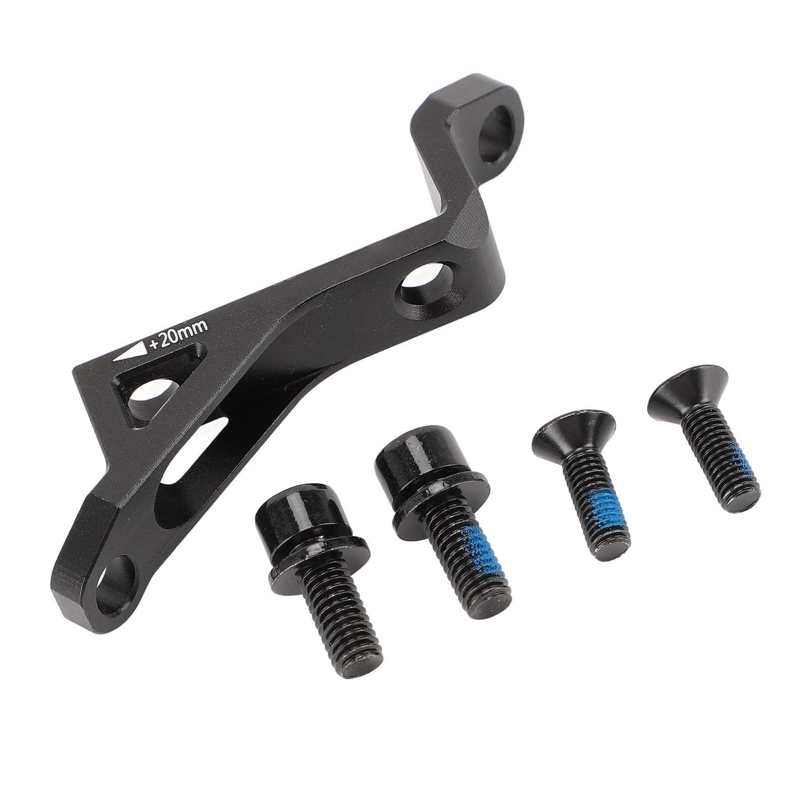Disc Brake Adapter Flat Mount to Post Mount Aluminum Alloy 74mm to 34mm Black for 160 180 Discs