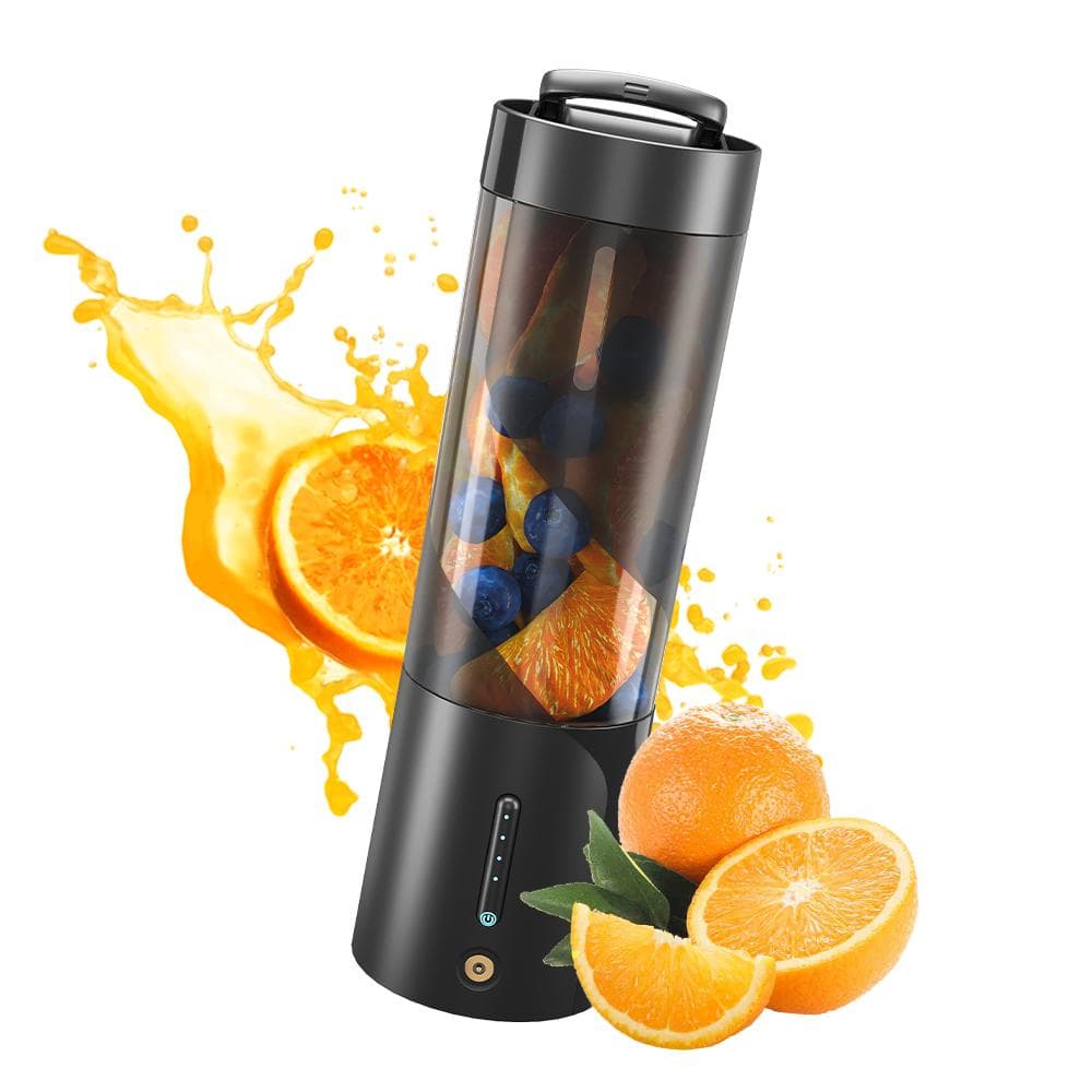Portable Blender for Shakes and Smoothies 16OZ Capacity 15W High-Power Personal Size Blender with black