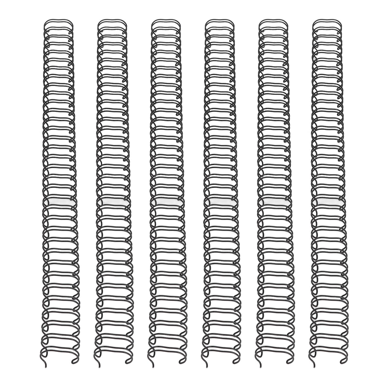 100PCS A4 Binding Wire 12in Diameter 34 Double Loop 3:1 Pitch Nylon Coated Iron Wire Binding Spine