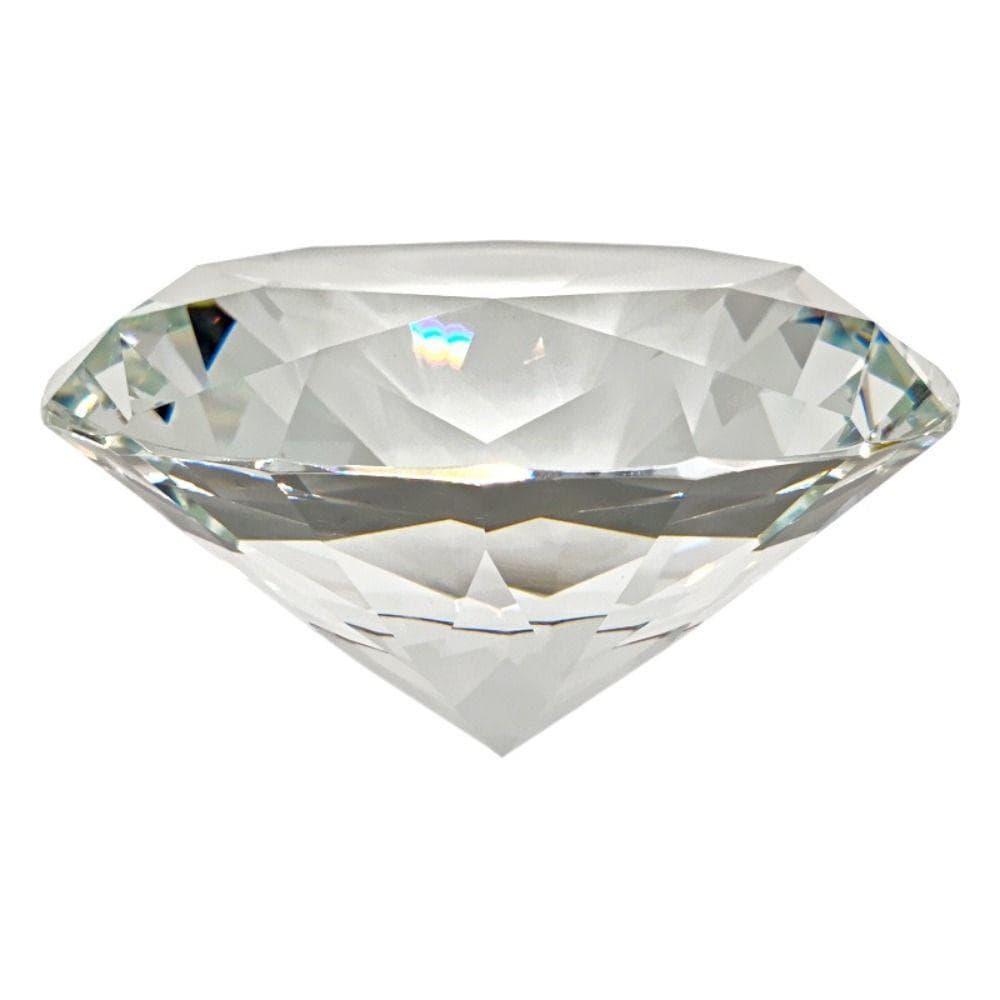 60/80/100mm Clear Crystal Faceted Cut Artificial Crystal Home Decoration 100mm