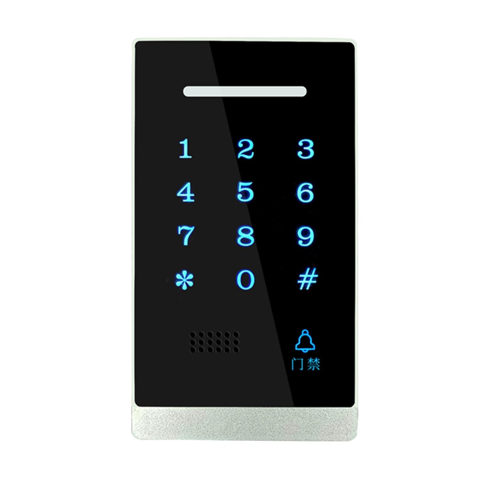 Access Control Keypad, Waterproof Backlight Door Access Control Keypad Password Keypad for House black