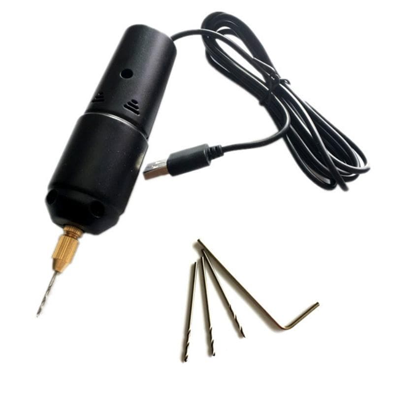 Resin Jewelry Making DIY Wood Craft Tools with 5V USB Data Cable Jewelry Tools Mini Electric Drill Handheld for Pearl Epoxy 1set