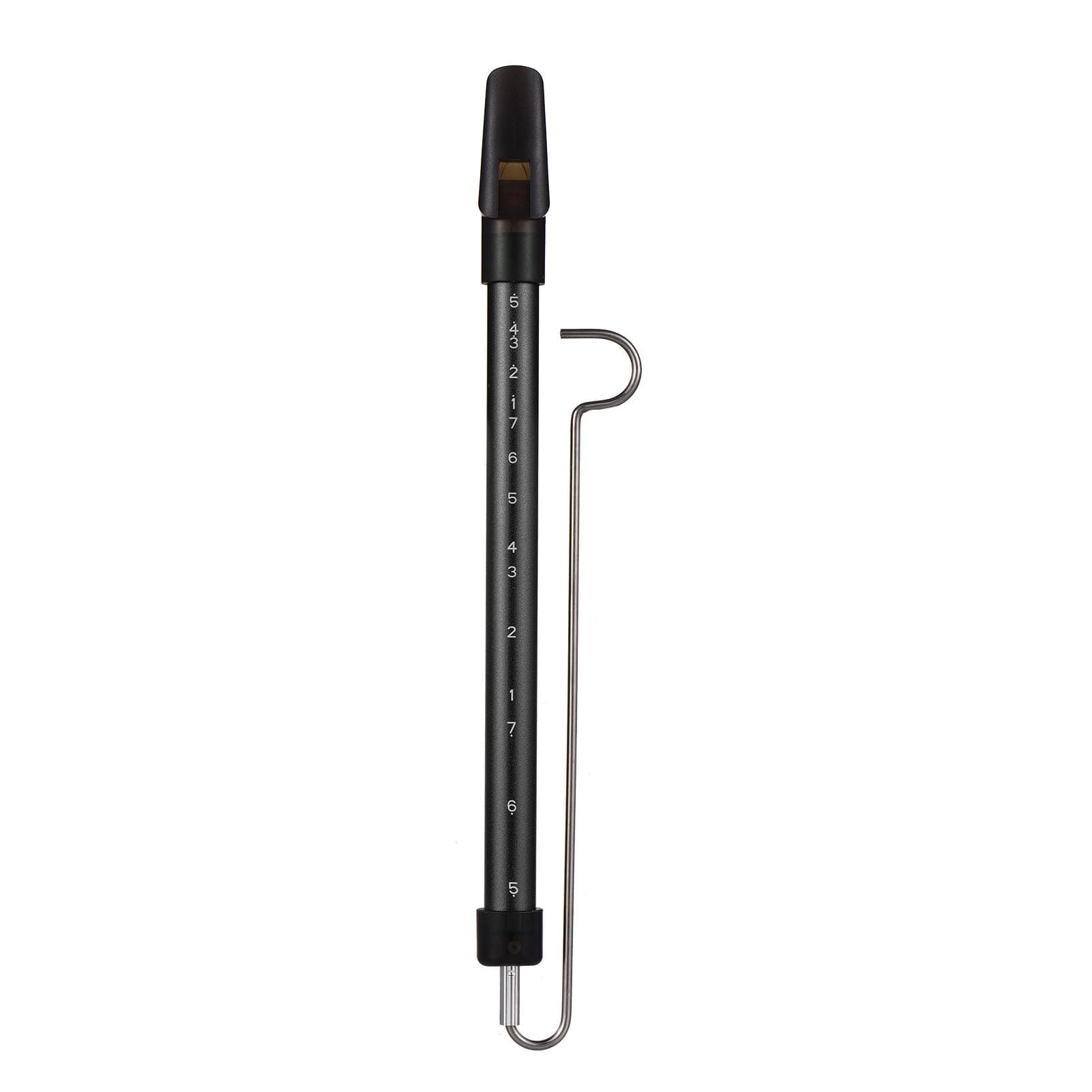 Metal Slide Whistle Scale Sliding Flute with Steel Sliding Rod Musical Instrument Toy for Children black
