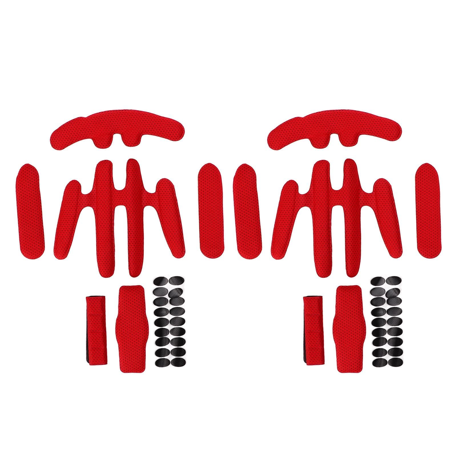 2 Sets Helmets Padding Kit Hot Pressing Sponge with Hook and Loop Bike Helmet Lining for Electric Uniform Size