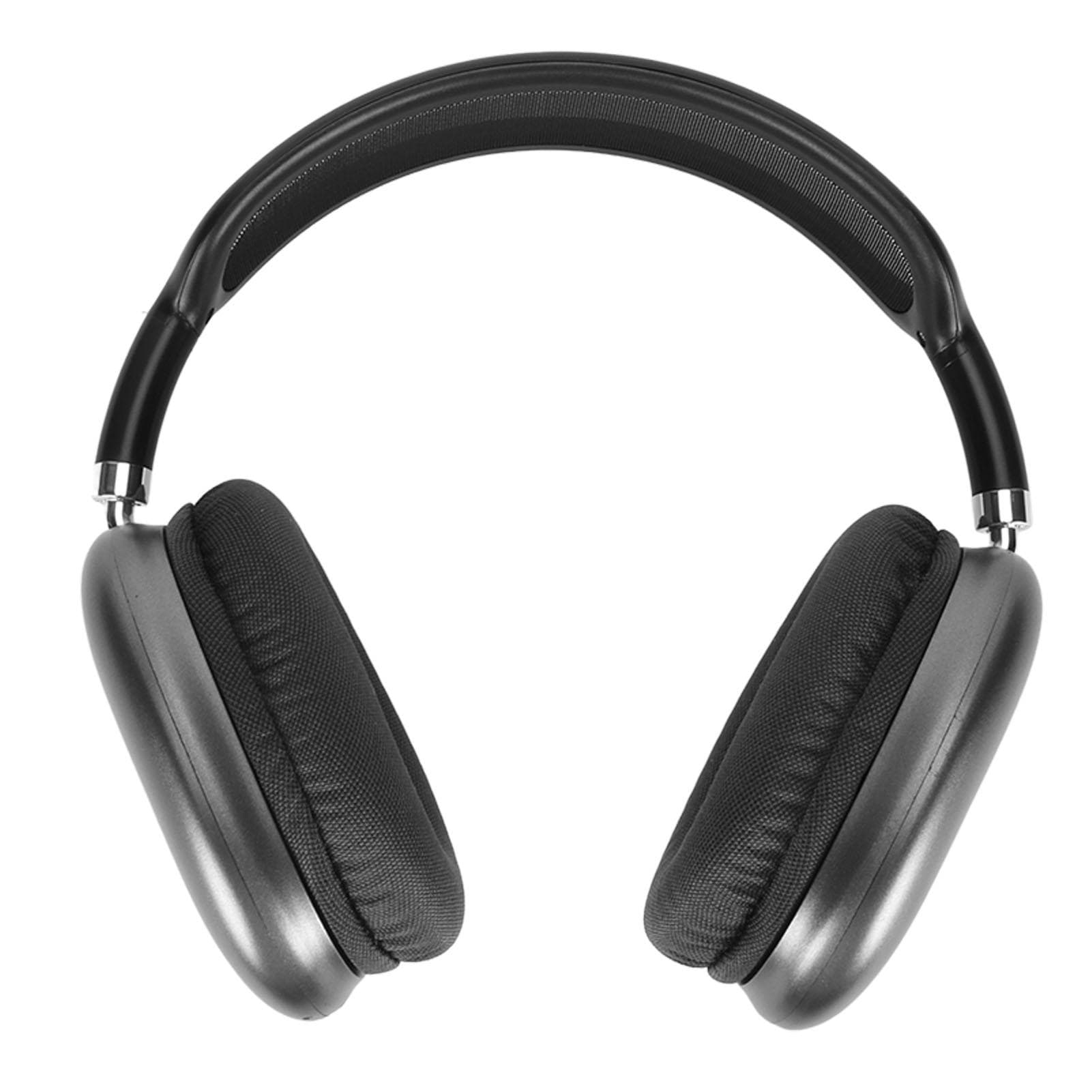 Wireless Bluetooth Headphones Adjustable Foldable Headsets with Microphone for Laptop Phone Work black