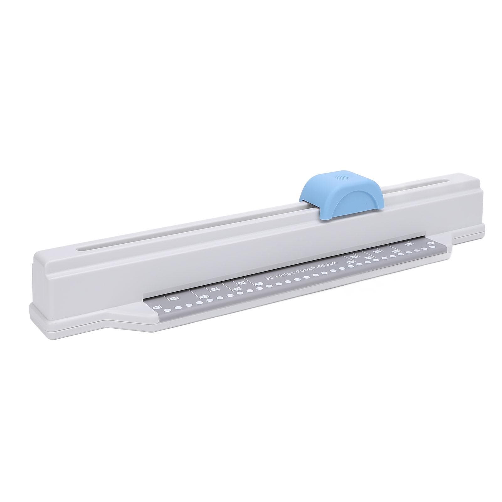 30 Hole Punch 5 Sheet Capacity Hand Push Loose Leaf Paper Binding Punch for A4 B5 A5 B6 A6 B7 A7