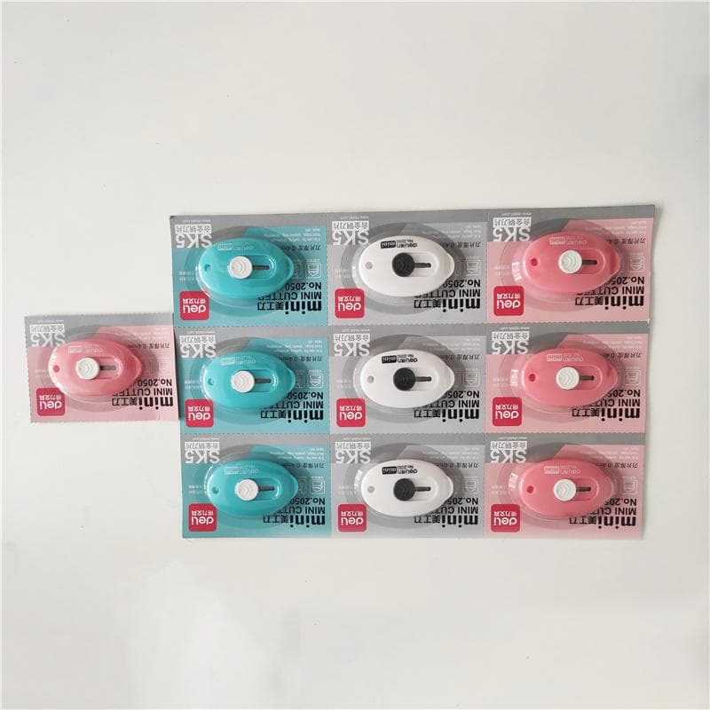 Portable Cute Art Knife Creative Mini Utility-Knife Stationery Box Cutter Office School Supplies Stationery 10PCS