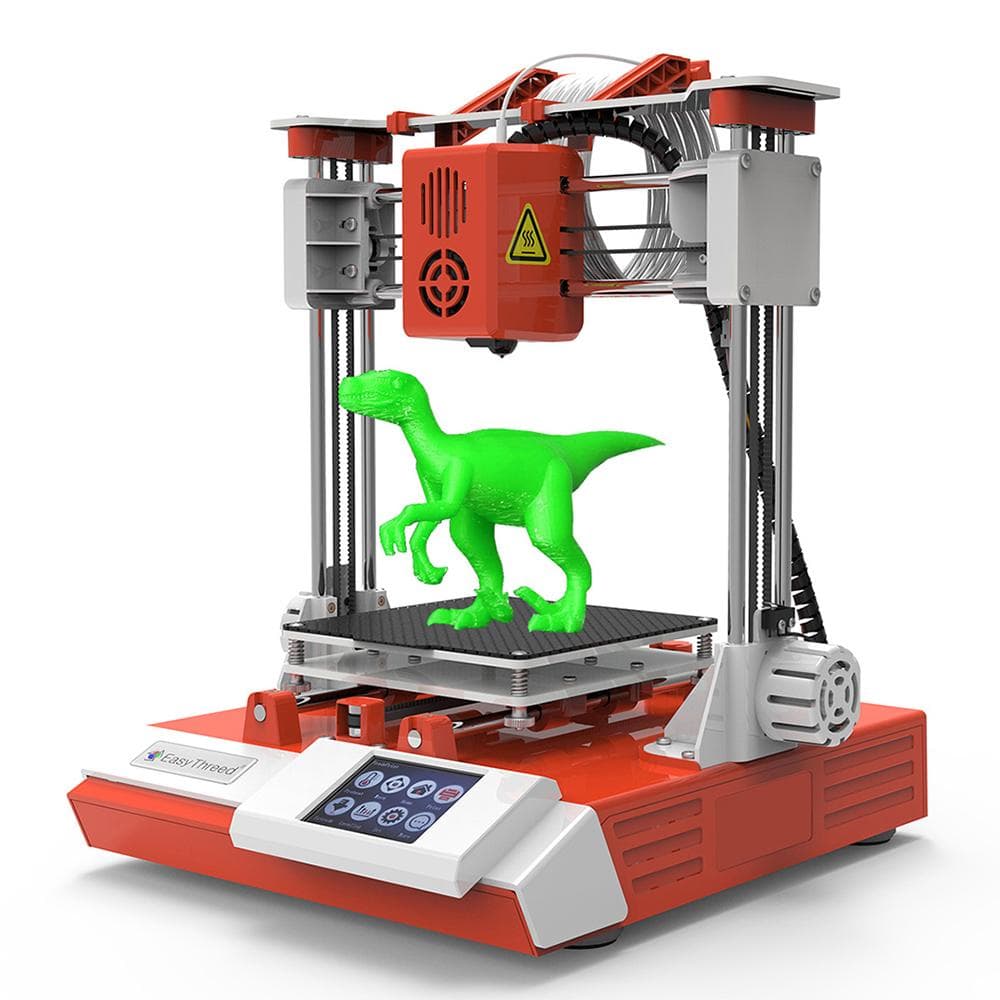 EasyThreed K6 3D Printer FDM Desktop Printing Machine 100x100x100mm4x4x4inches Print Size C-UK orange