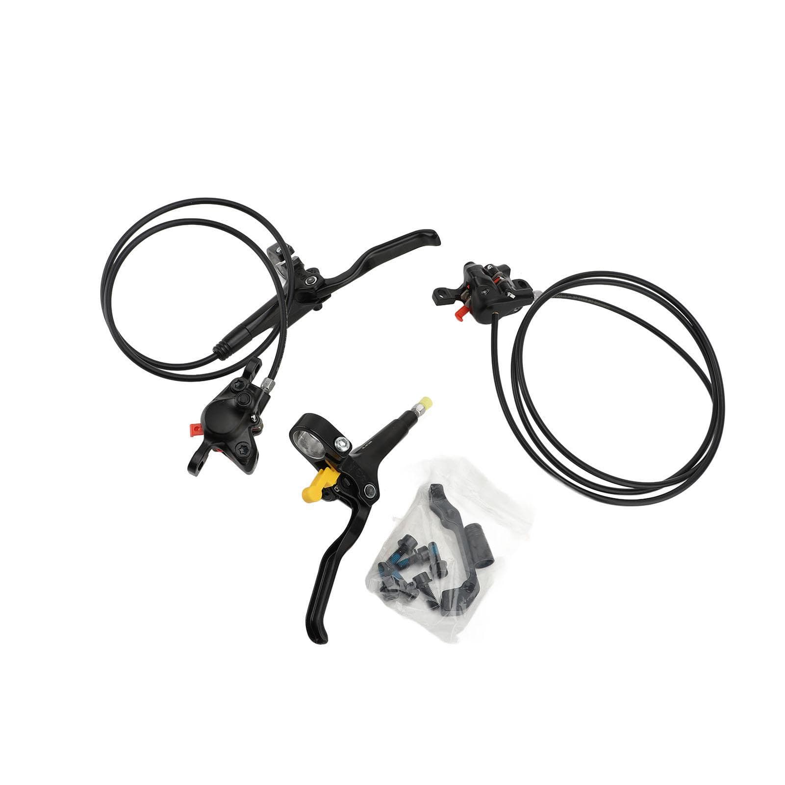 MT200 Hydraulic Disc Brake Set Left Front 800mm Right Rear 1550mm 2 Piston Aluminum Alloy Disc
