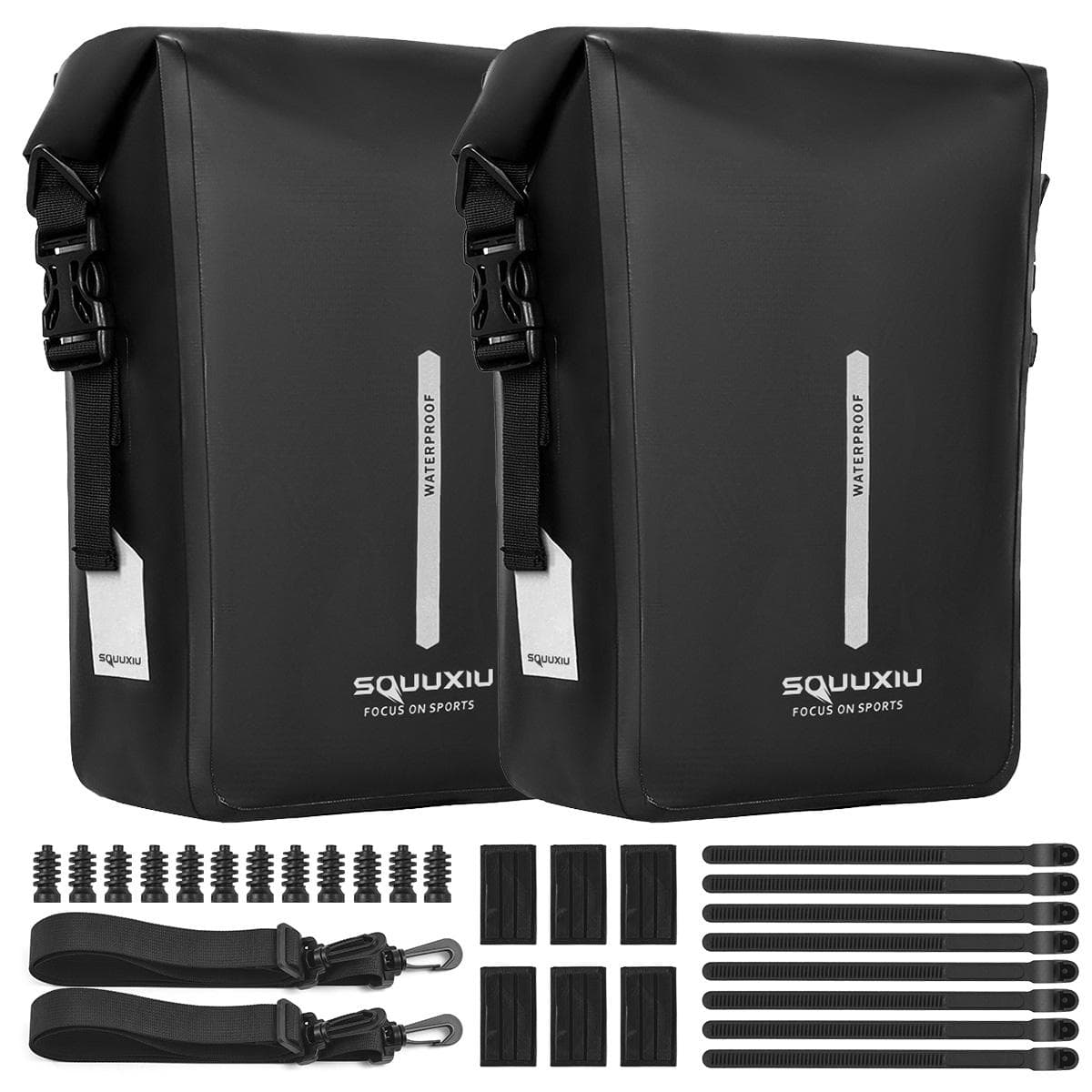 1 Pair Bike Front Fork Bag Waterproof Bicycle Quick Release Dry Bag Bike Pannier Bag 1 pair