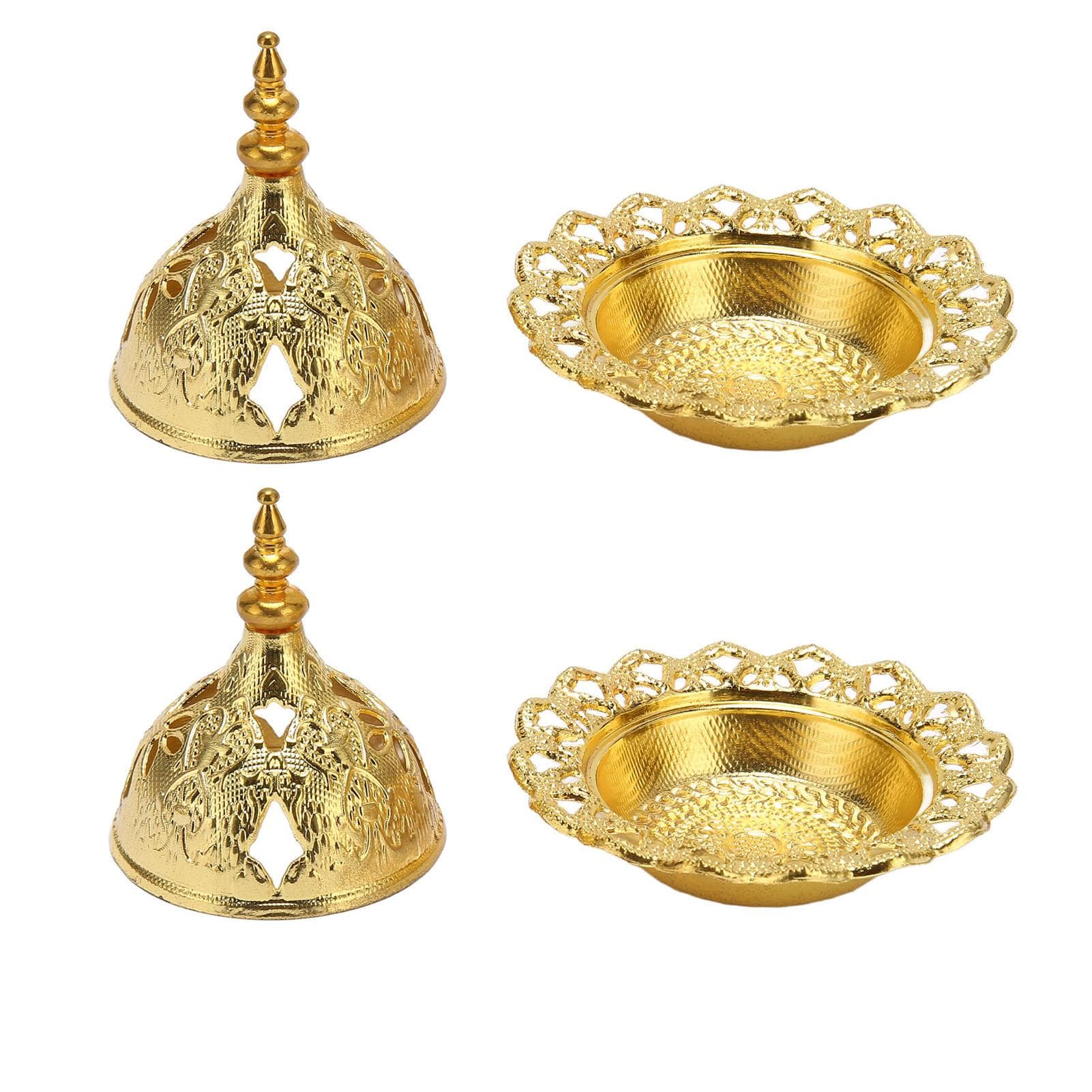 Vintage Incense Burner Zinc Alloy Rustproof Fadeless Cone Coil Incense Burner for Bedroom Office