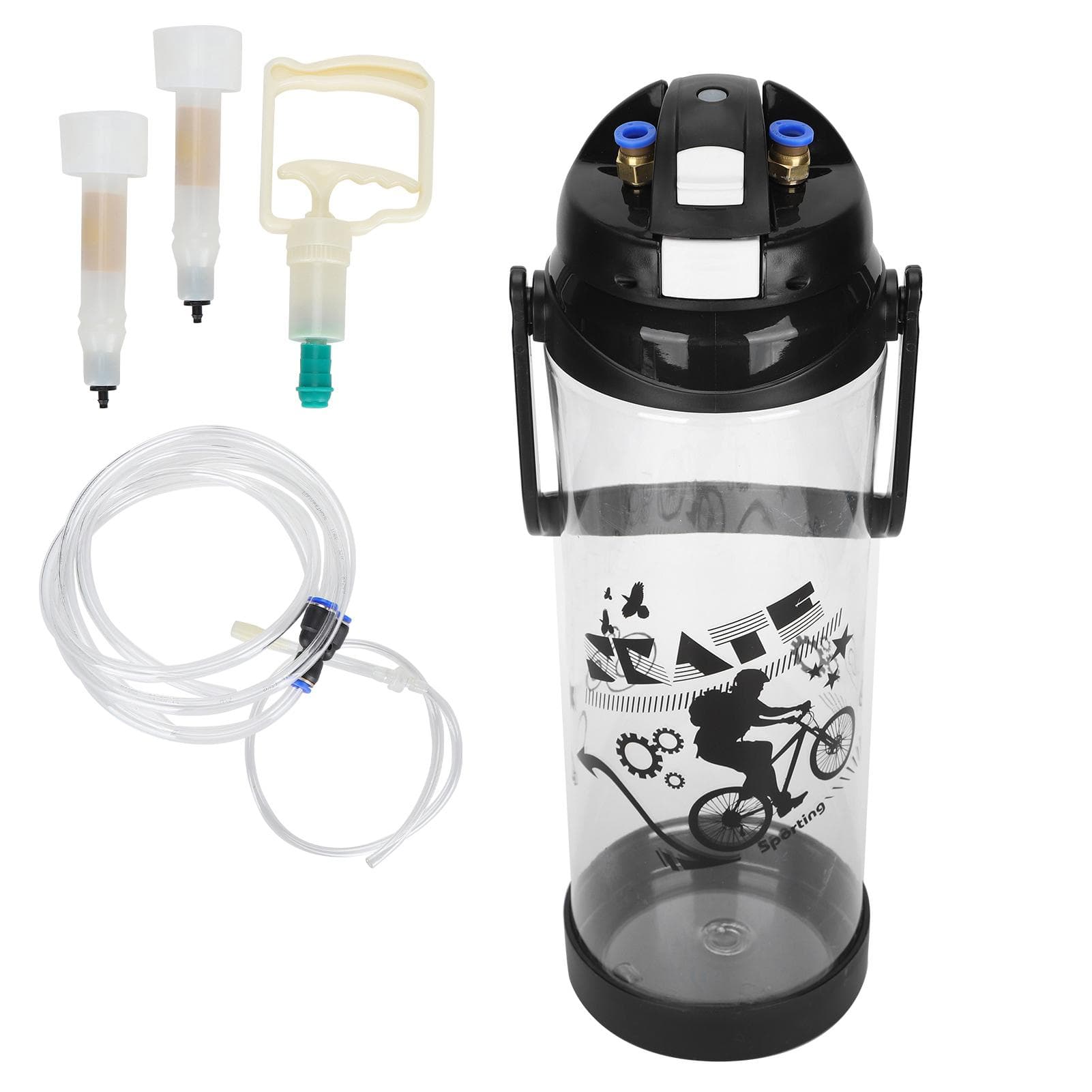 Household 3L Milking Machine Kit Manual Operation Portable Sheep Goat Milking MachineSingle Head