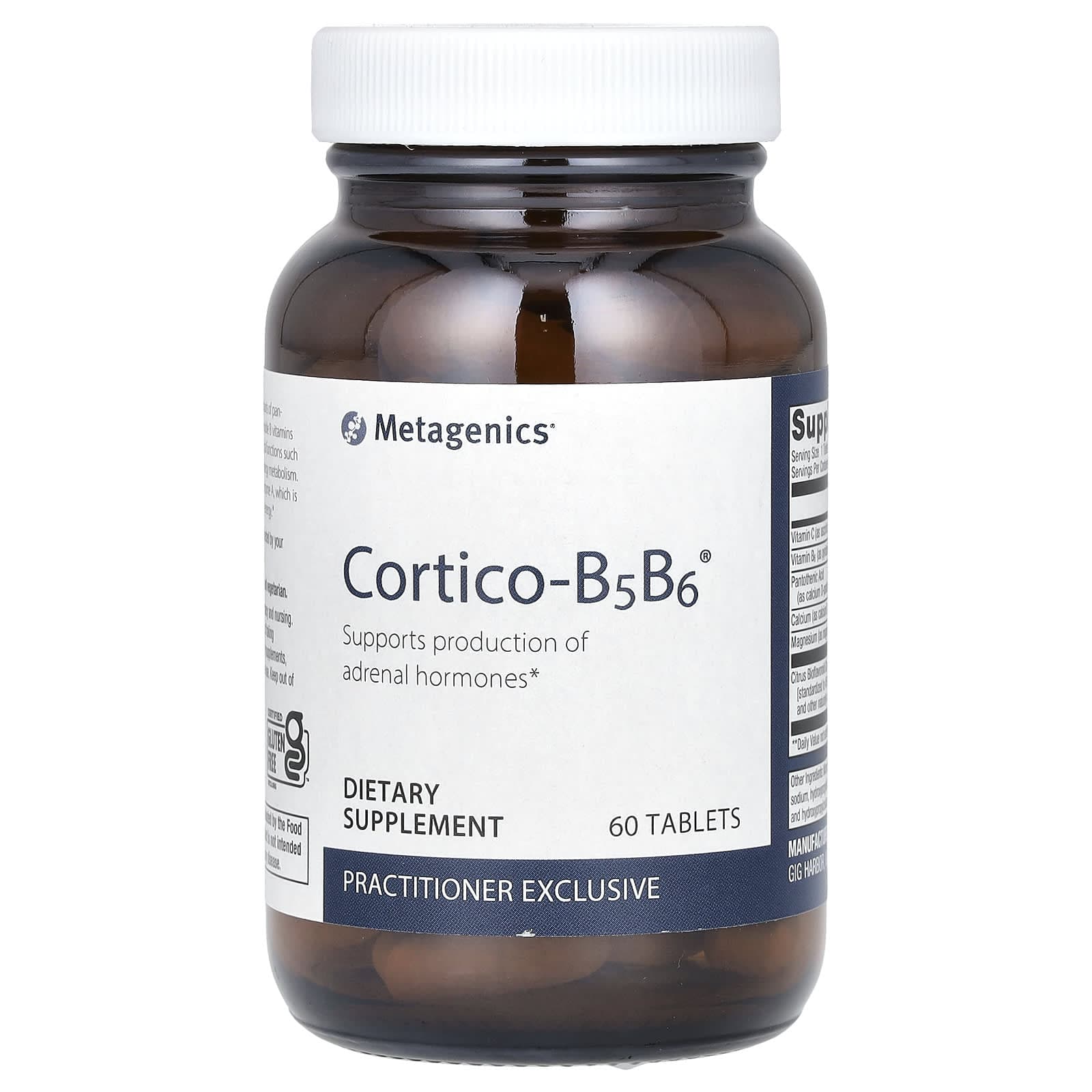 Metagenics, Cortico-B5B6, 60 tablets