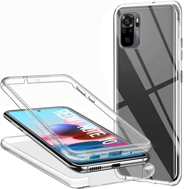 360° Full Body Protection Clear Soft Silicone TPU Case Cover For iPhone Samsung Huawei Xiaomi OPPO Huawei Y6 (2018) clear