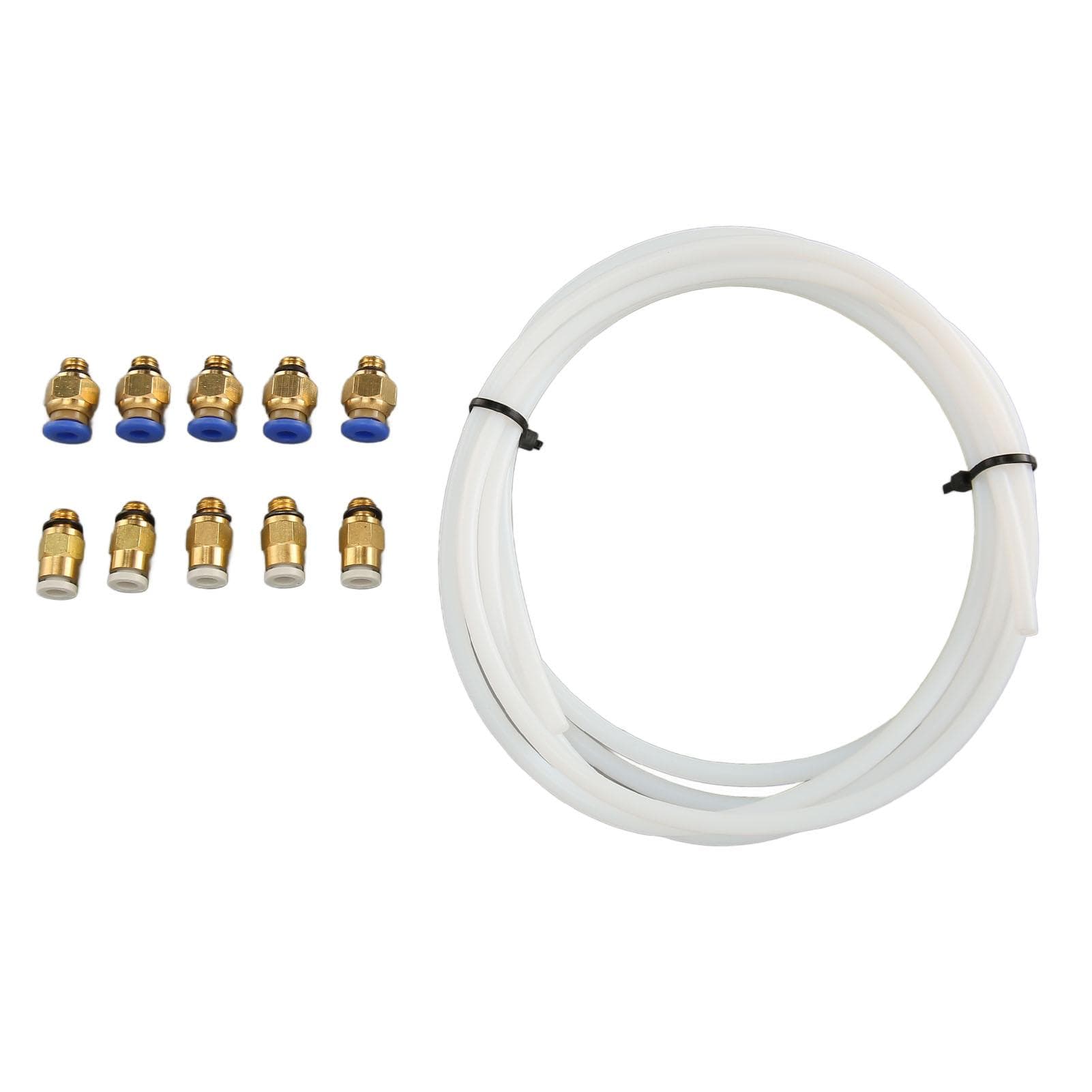 PTFE Tubing with PC4 M6 KJH04 M6 Pneumatic Fittings for 1.75MM Filament PLA ABS for 3D Printer