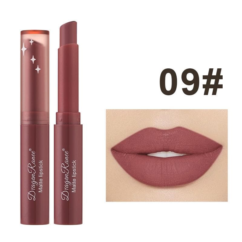 1Pc Nude Matte Lipstick Waterproof Long Lasting Lip Sticks Not Fading Sexy Red Velvet Lipsticks Women Make Up Cosmetics 9#