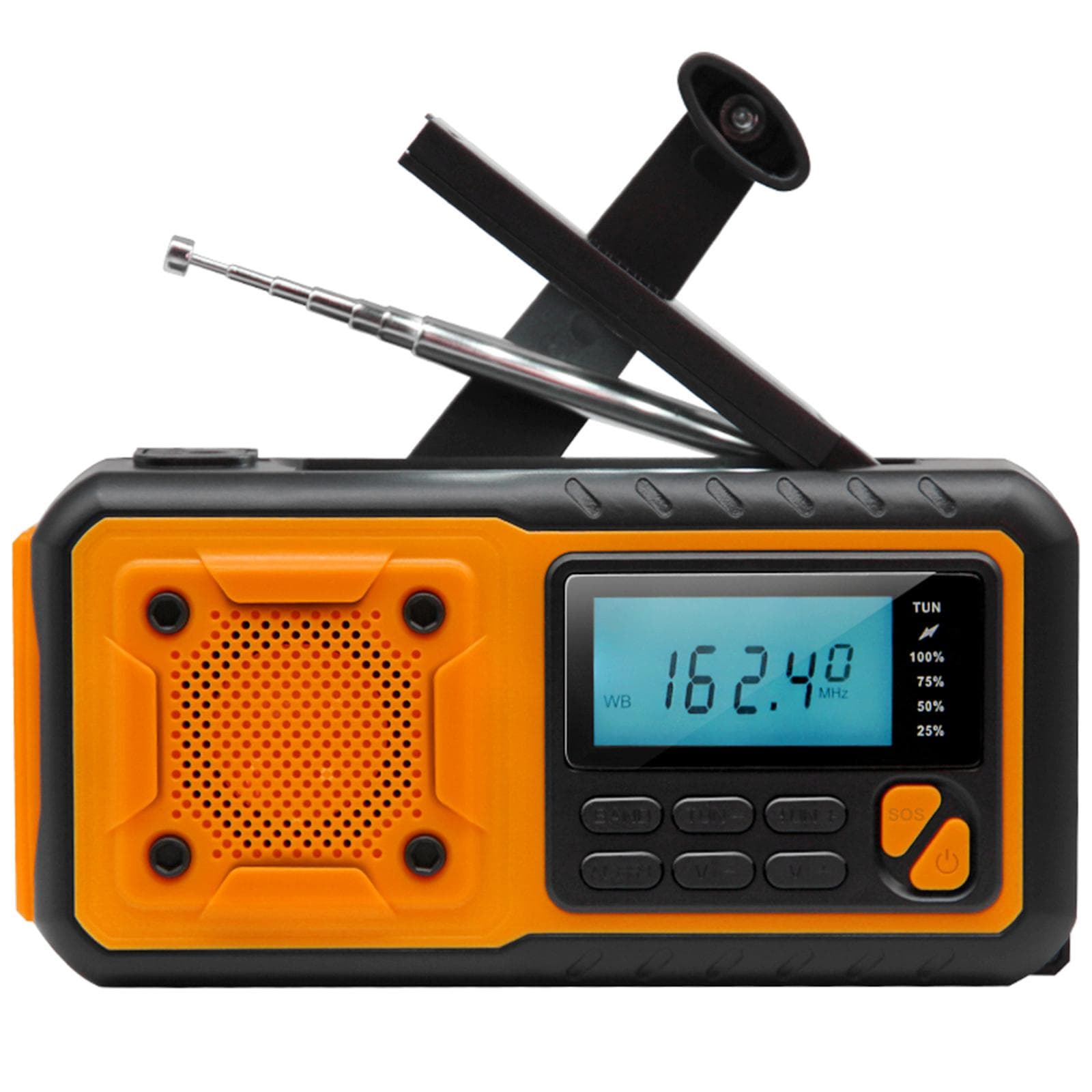 Emergency Weather Radio Outdoor Solar Hand Crank Radio Digital FM AM WB Radio