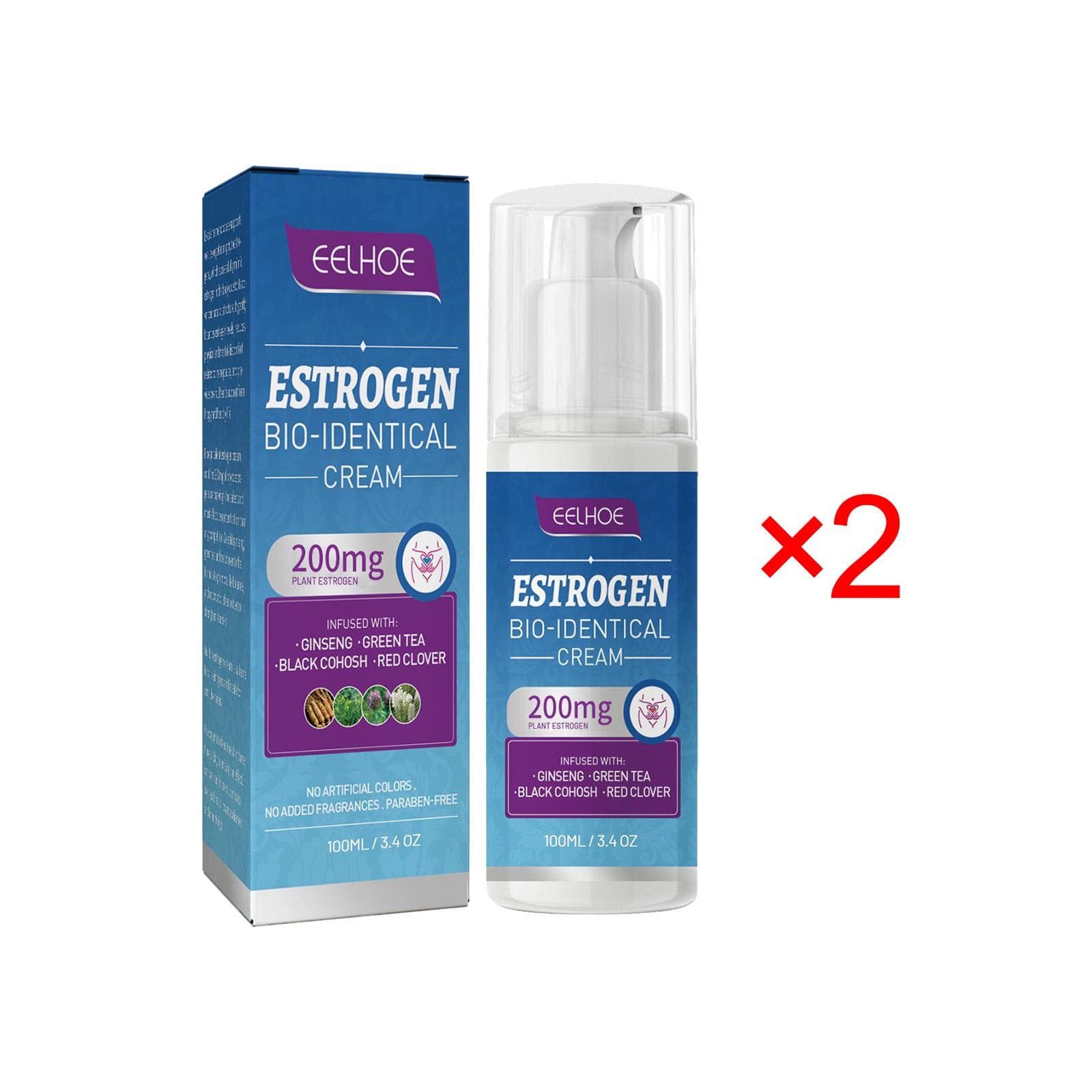 Eelhoe Menopausal Estrogen Cream Soothing Cream Care Cream To Reduce Women's Menopausal Fatigue Mood Swings Care Cream 100ml Boxed X2