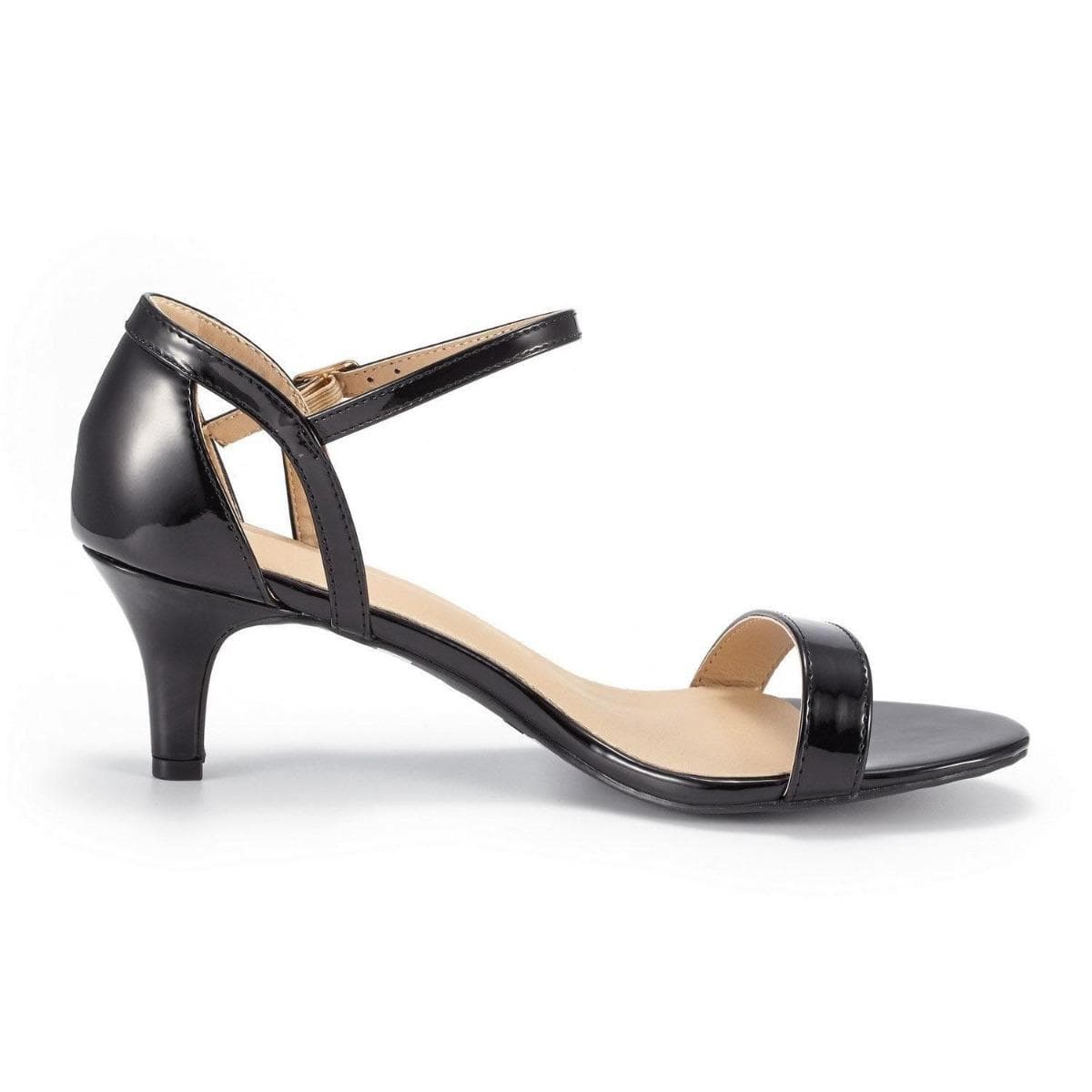 Patent Summer Sexy Party Low Heels Sandal Women Pumps Shoes Wedding High Heels Women Shoes Pumps shoe 38 black