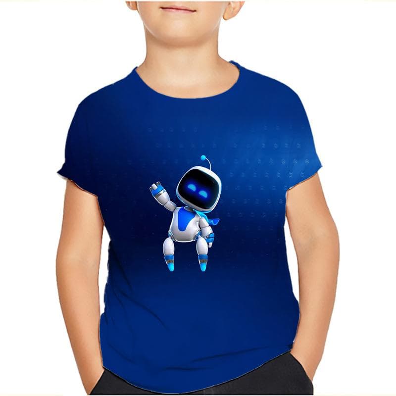 Game Astro Bot 3D Printed Kids T Shirt Children Clothing Harajuku Cartoon Tees Casual Fun Top Clothing Girls Boys Tshirt 2024 120 red