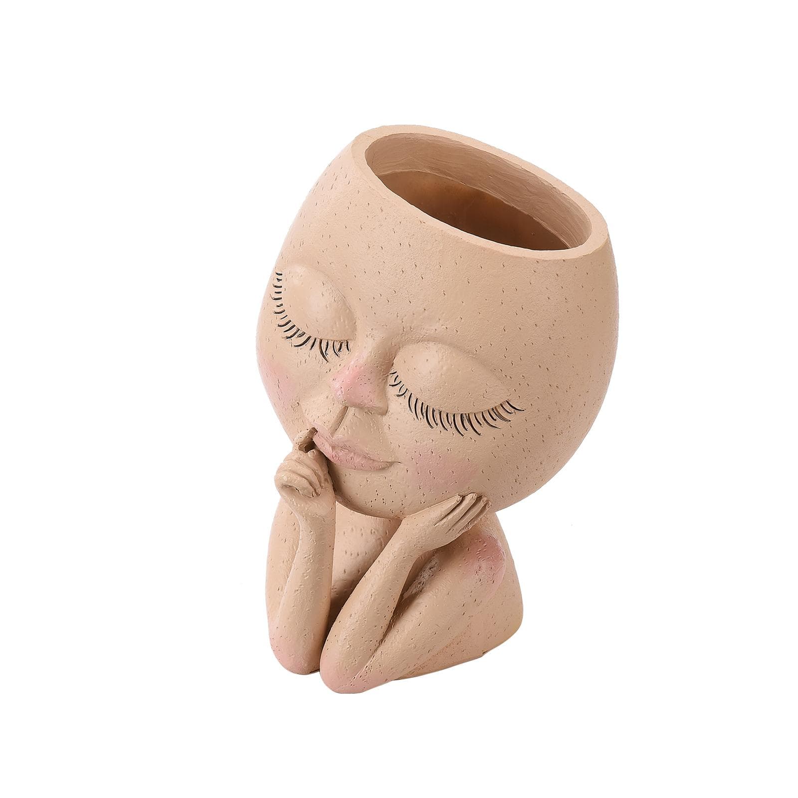 Face Planter Pots Head Planter Face Flower Pot Head Planter for Indoor Outdoor Plants with Drainage