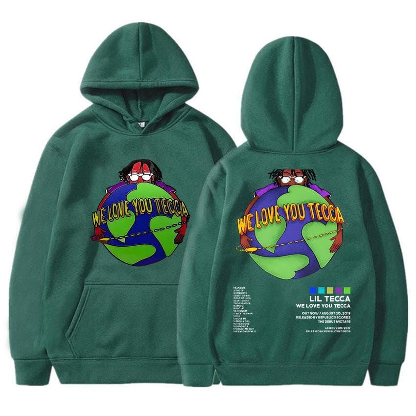 Lil Tecca Hoodie for Autumn/Winter Hip Hop Comfortable Sweatshirts Pop Retro Fleece Clothing Gothic Soft Pullovers XXL