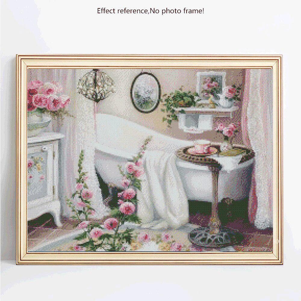 Diamond Painting With Round Stones Scenery Pictures With Rhinestones New Diamond Embroidery 20X30