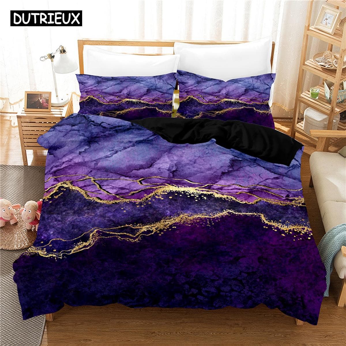 3D Stone Bedding Sets Duvet Cover Set With Pillowcase Twin Full Queen King Bedclothes Bed Linen EU single(135x200cm)