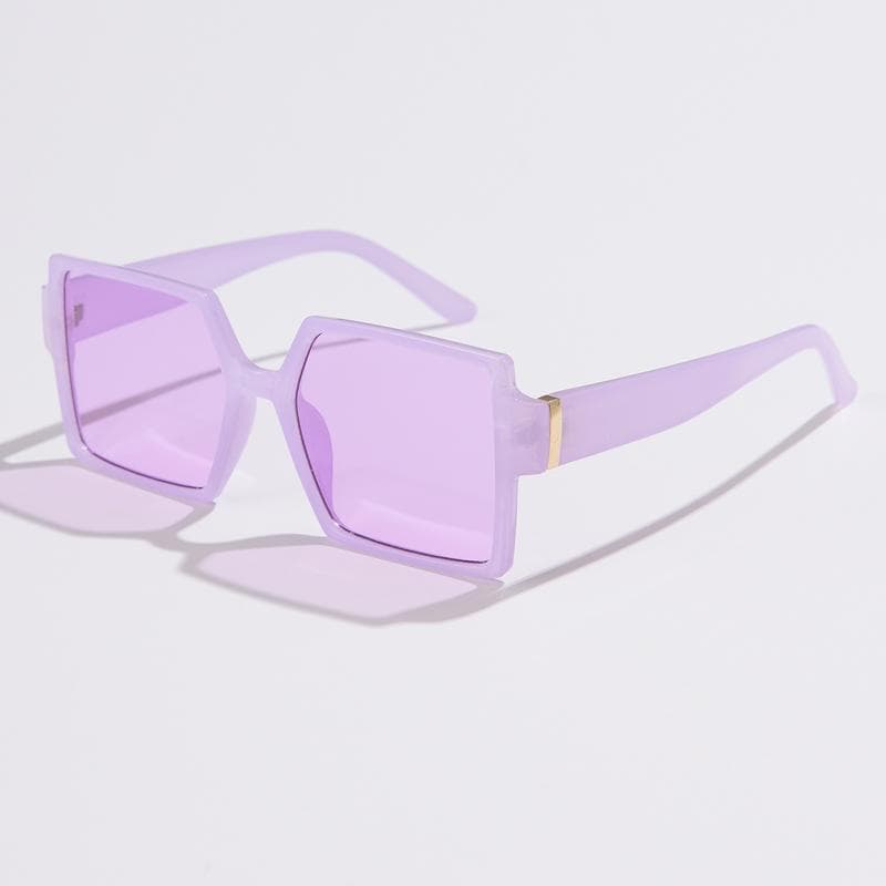 Vintage Oversize Square Sunglasses Women Retro Big Frame Sun Glasses Black Fashion Gradient Eyewear show as picture
