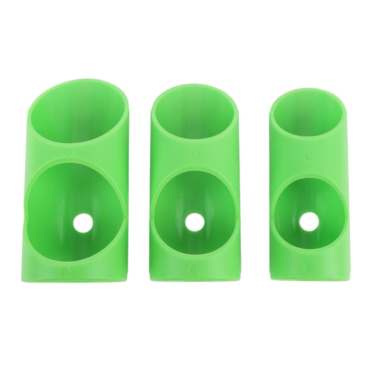 3PCS Foam Pipe Cutter Tool ABS Pipe Insulation Cutting Guide Fixture Precise Alignment for Home green