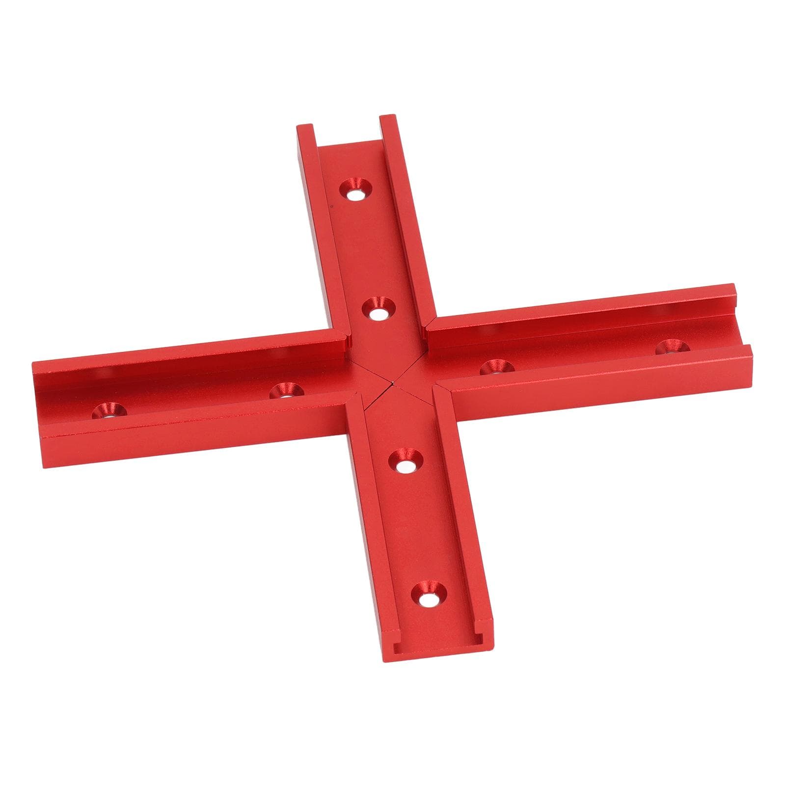 4Pcs T Track Connector Aluminium Alloy 100mm Length 30mm Width Unviersal for Woodworking Red