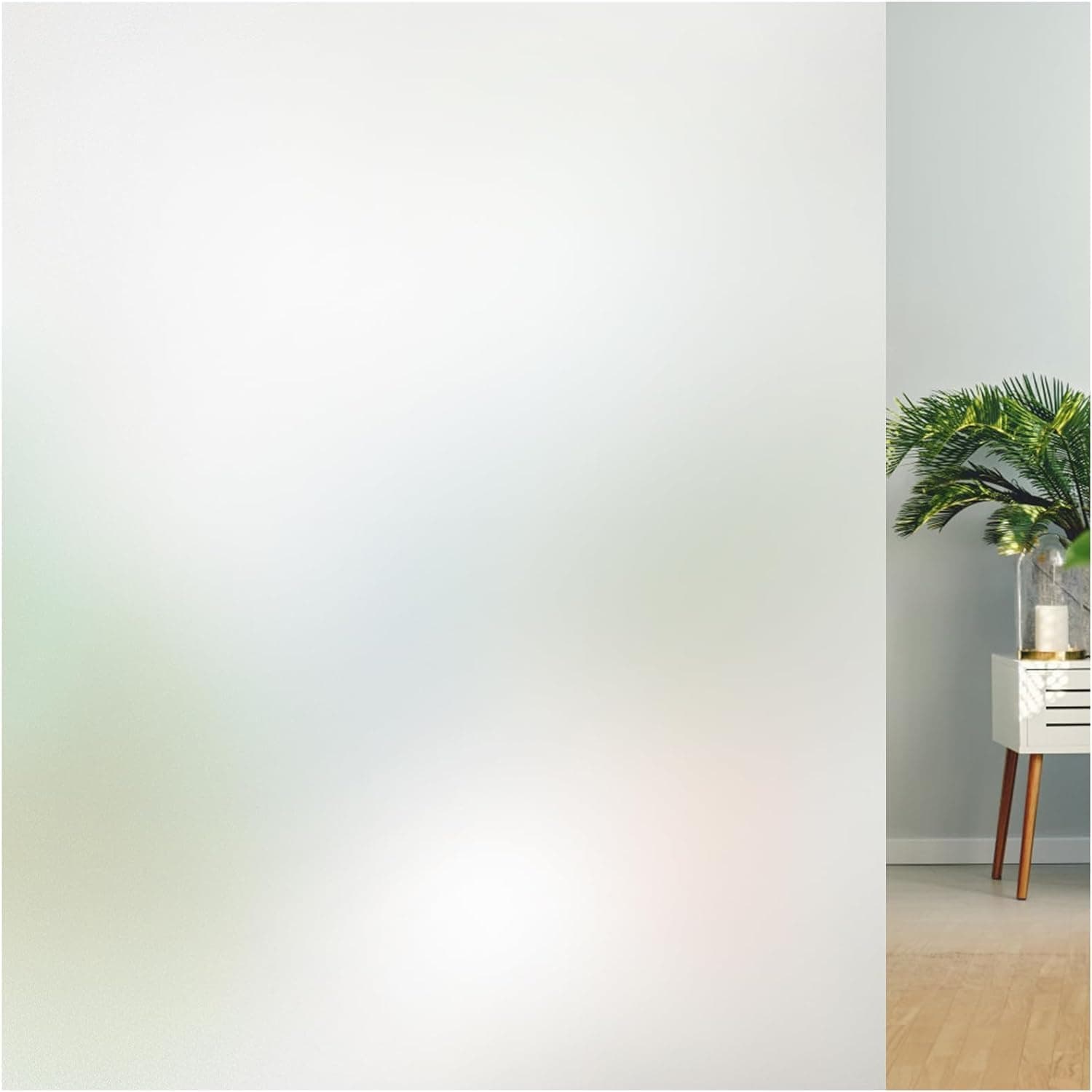 Lifetree Frosted Window Film Privacy Opaque Glass Film Non Adhesive Static Cling for Home Office 44 5x200 cm 44.5*2cm