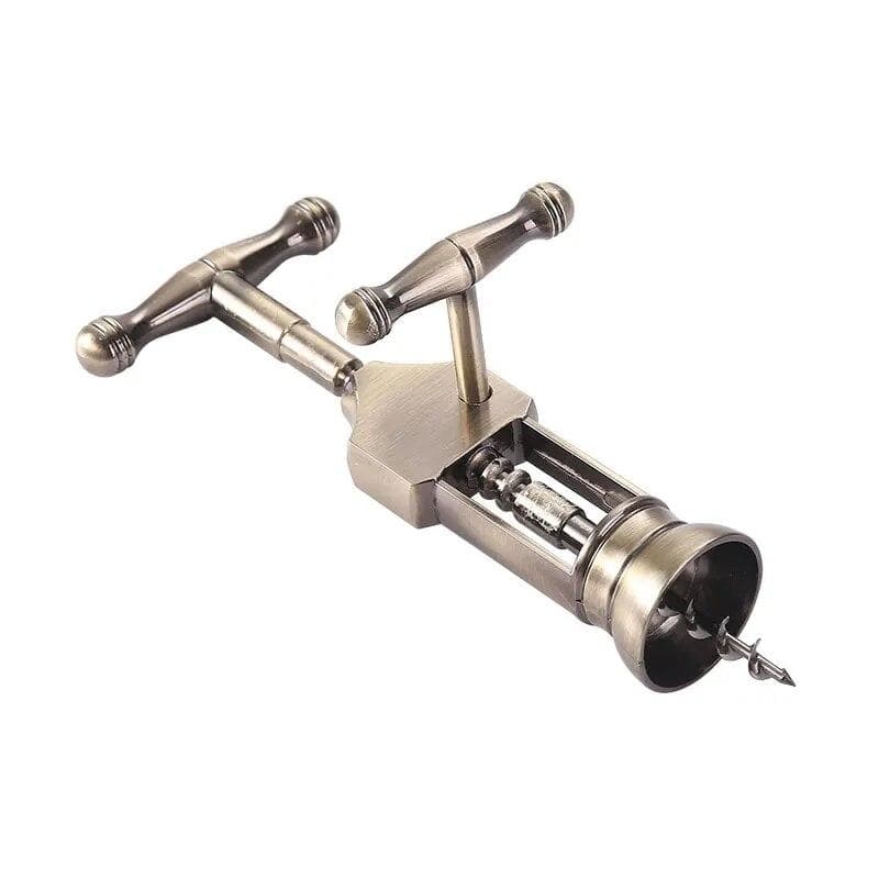 Vintage Zinc Alloy Wine Opener Bottle Corkscrew Metal Opener Leverage Design Corkscrew for Wine Kitchen Bar Tools Cork Remover 5001