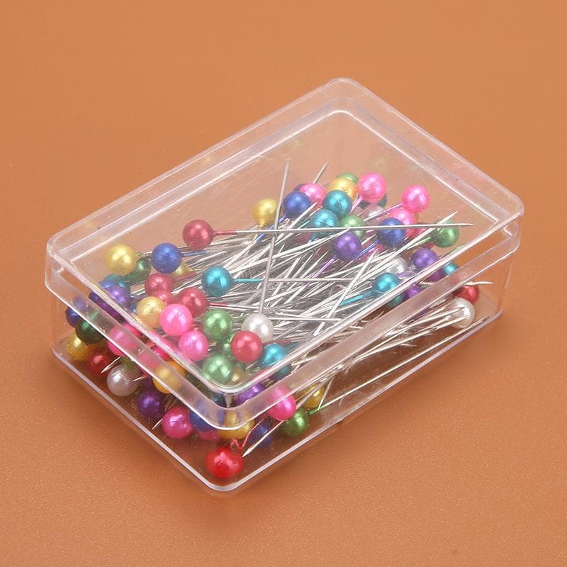 100/300/500pcs/pack Kintted Pearl Light Locating Pins Patchwork Sewing Pins Positioning Needle Sewing Tools 300pcs