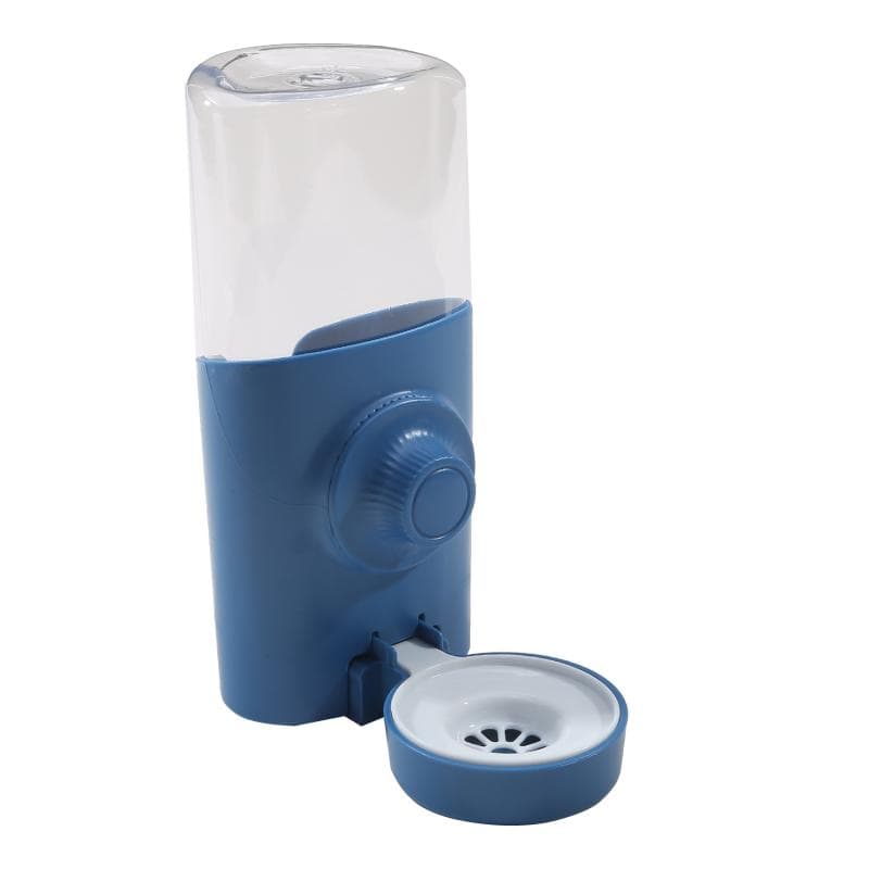 Rabbit Water Bottle Hanging Water Dispenser Feeder Cage Crate Hutch Bunny Dog Cat Chinchilla Ferret Guinea Pig Squirrel Hedgehog blue