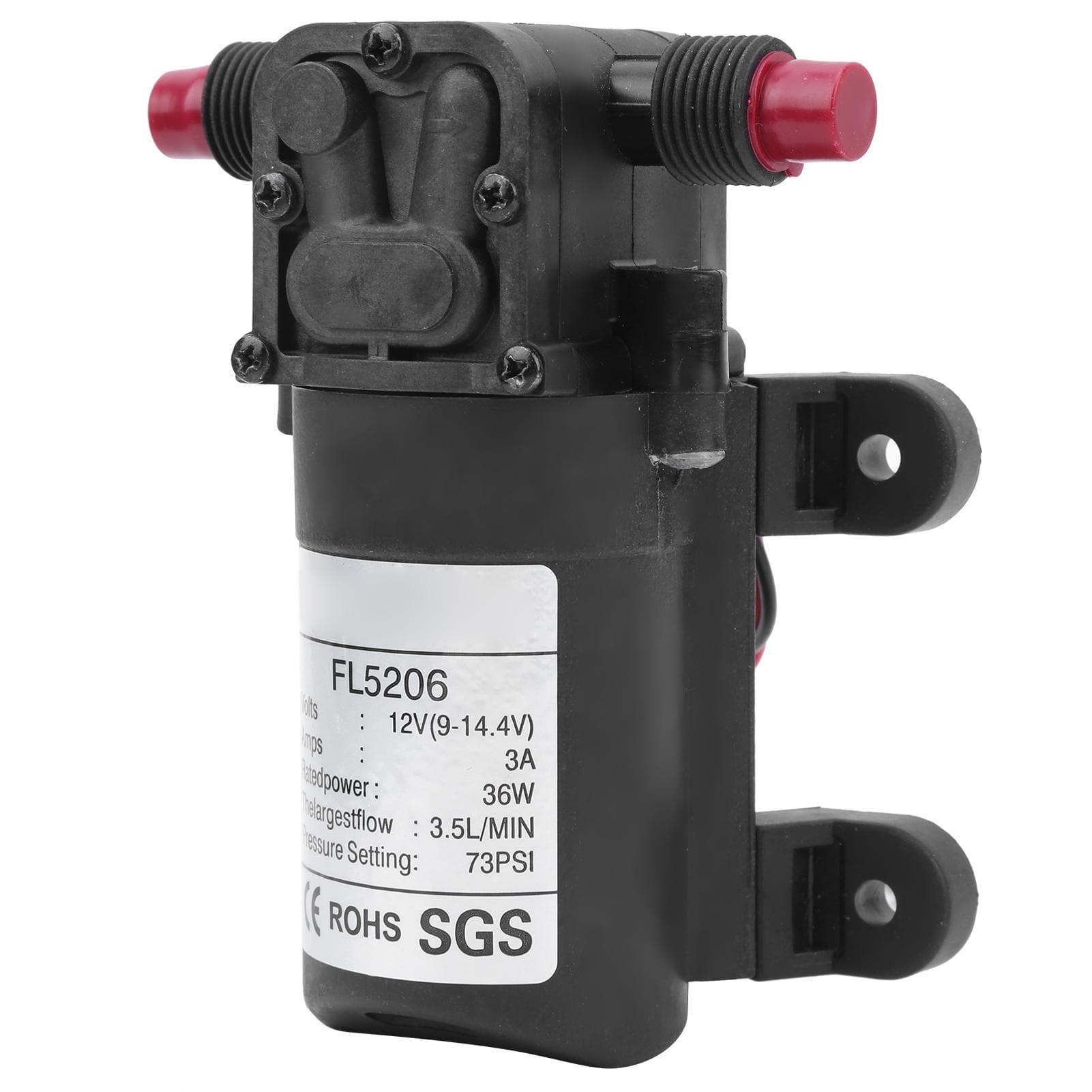 Diaphragm Pump Micro DC Electric 73PSI 3.5LMIN G12in 12V36W Hydraulic Equipment