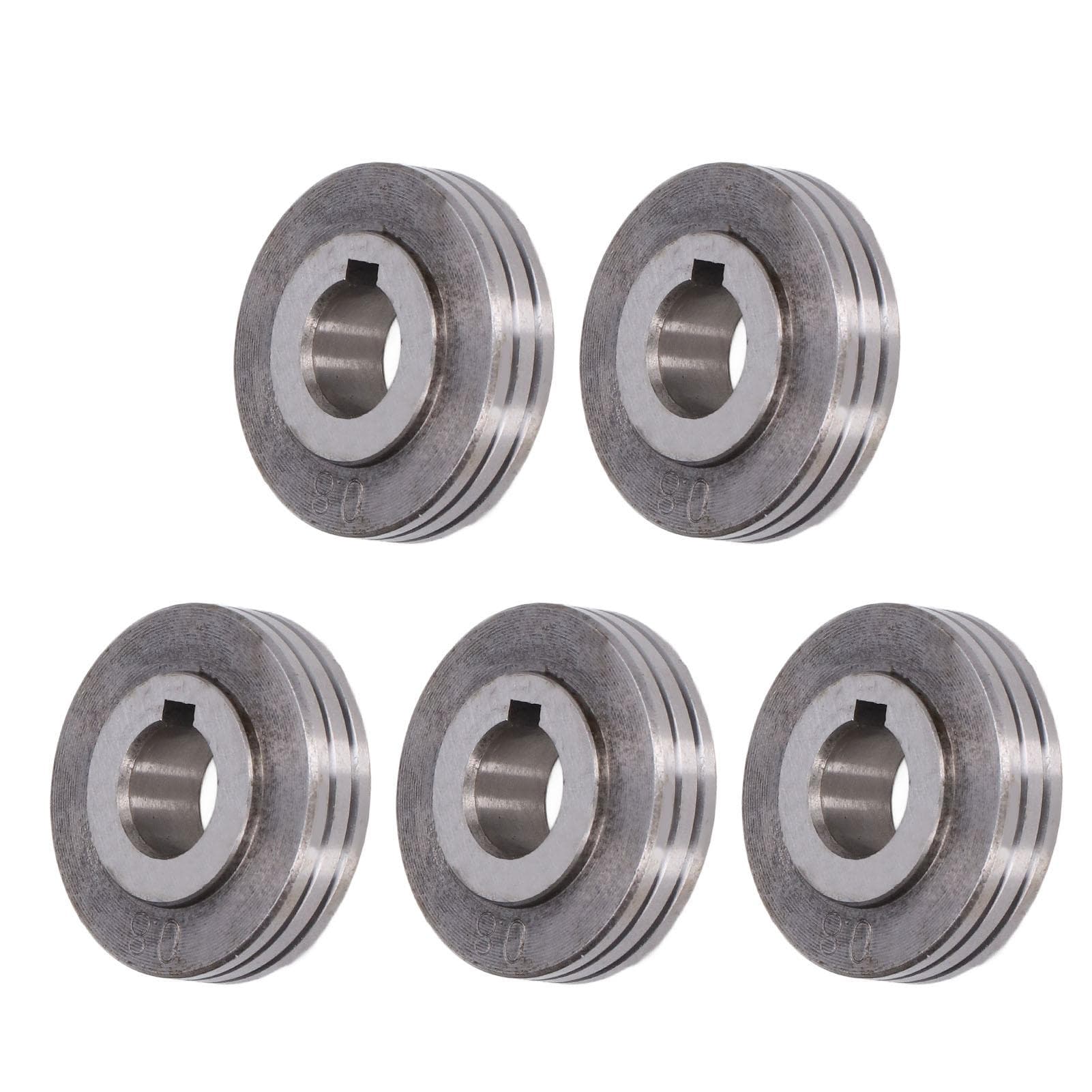 5Pcs Welder Wire Feed Roller 0.8?1.0mm Groove Feeding Guide Wheel for OTC Welding Machine