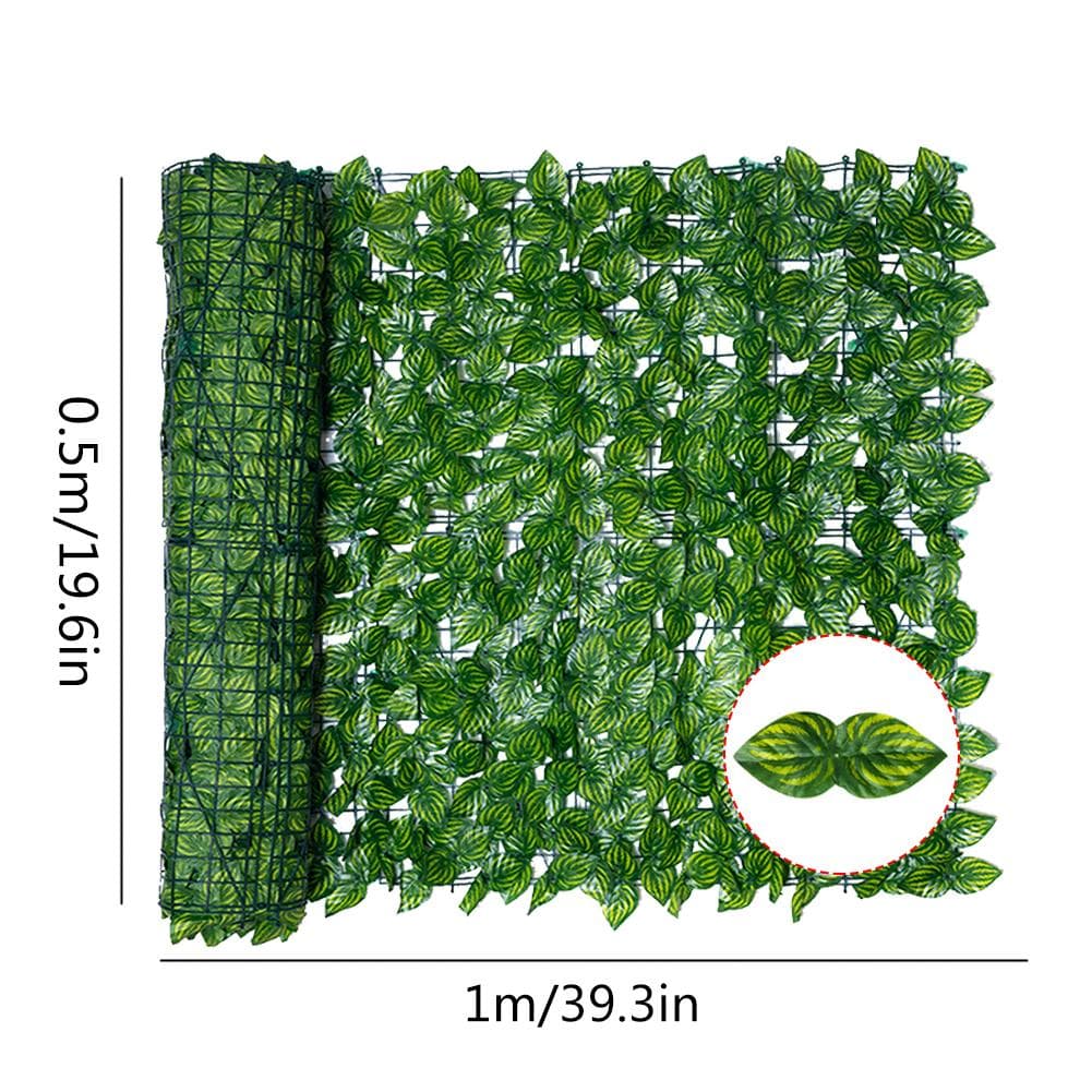 Artificial Leaf Screening Roll UV Fade Protected Hedging Wall Landscaping Garden Fence Balcony Type B