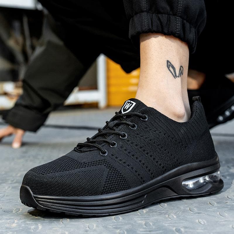 Construction light weight safety shoes Work Sneakers Steel Toe Men Puncture-Proof Indestructible Security Work Boots Unisex 40
