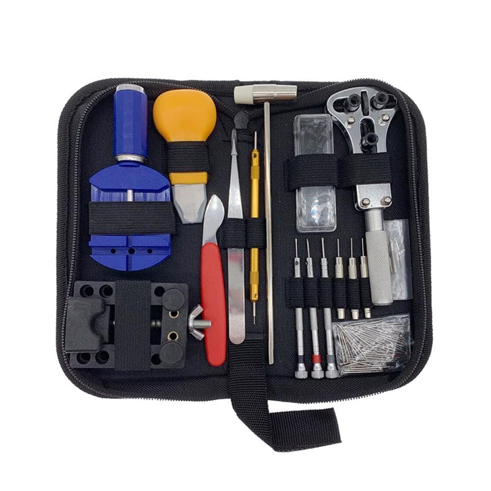 147Pcs/Set Watch Repair Tool Kit Case Opener Remover Screwdriver Spring Bar Watchband Link Pin 147Pcs