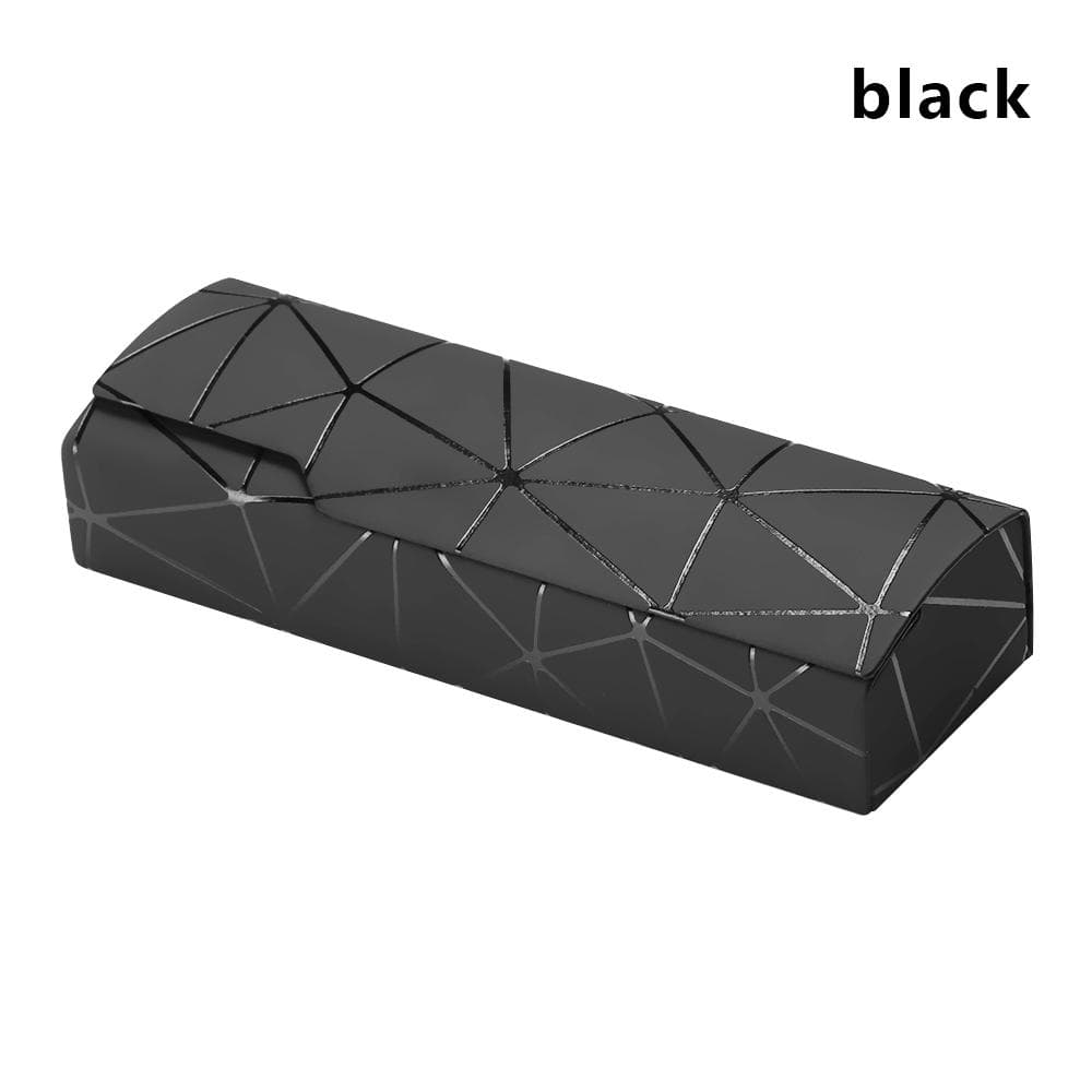Fashion Rectangle Glasses Box Upscale Sunglasses Box Portable Metal Press Resistance Spectacle Case Eyewear Protector Accessory black