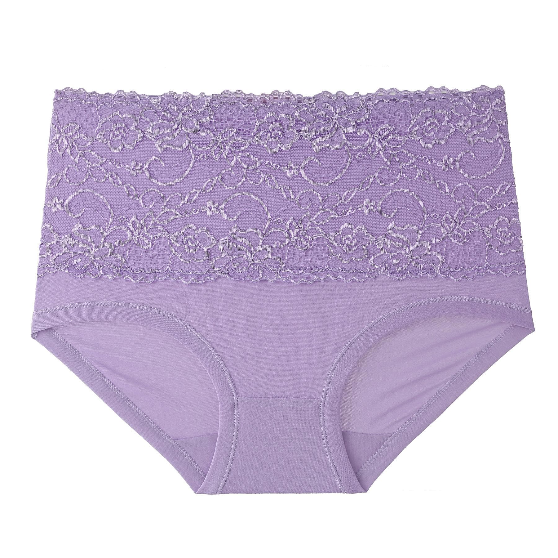 High Waist Women's Panties Lace Women's Large Size Panties Solid Color High-waisted Triangle Pants Underwear Briefs L