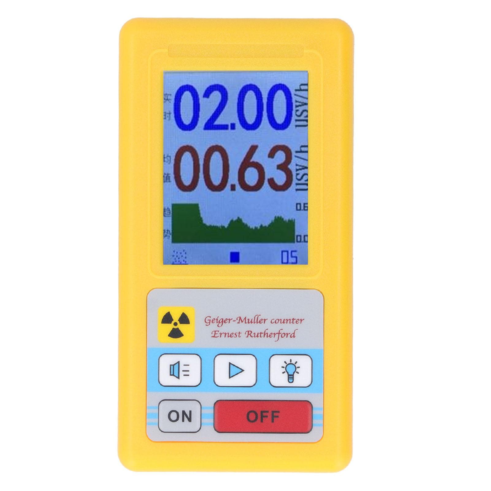 BR 6 Geiger Counter Nuclear Radiation Detector Geiger Counter Nuclear Radiation Detector Monitor yellow